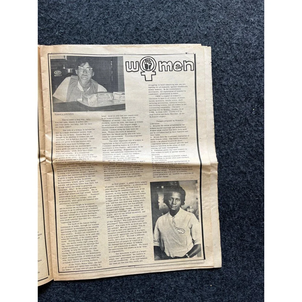 1970s Far Left Underground Newspaper, Black Panther Party, Vintage Antique Coll